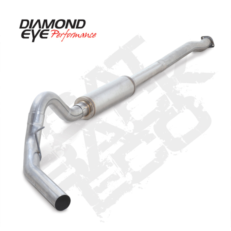 Ford F150 Performance Exhaust - Single - Diamond Eye Performance - Catback 4in Aluminized - `11-`13